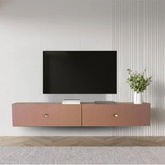 Trueliving Wall-Mounted Budget Tv Unit with Shelf & Drawers 137.2 L x 33 W x 109.2 H